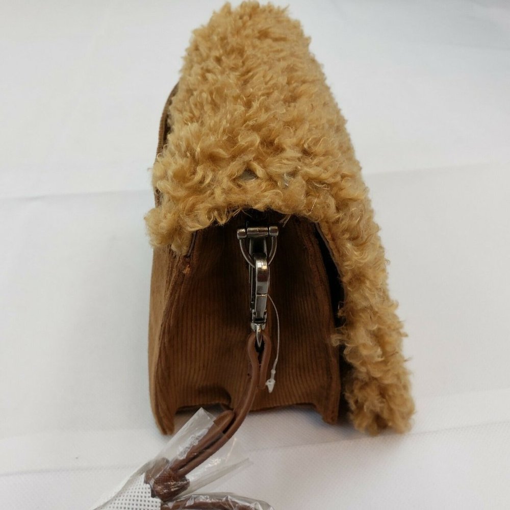 NWT Fuzzy Caramel Crossbody Steve Madden Purse